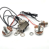 electric guitar wiring harness kit 3 way toggle switch 1 volume 1 tone 500k pots musical instruments guitar accessories