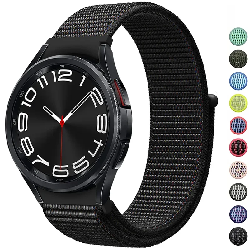 

20 22mm Nylon Band For Samsung Galaxy Watch 6 4 40mm Classic 5 pro 45mm Active 2 44mm Correa Bracelet Huawei GT 2 2e 3 pro strap