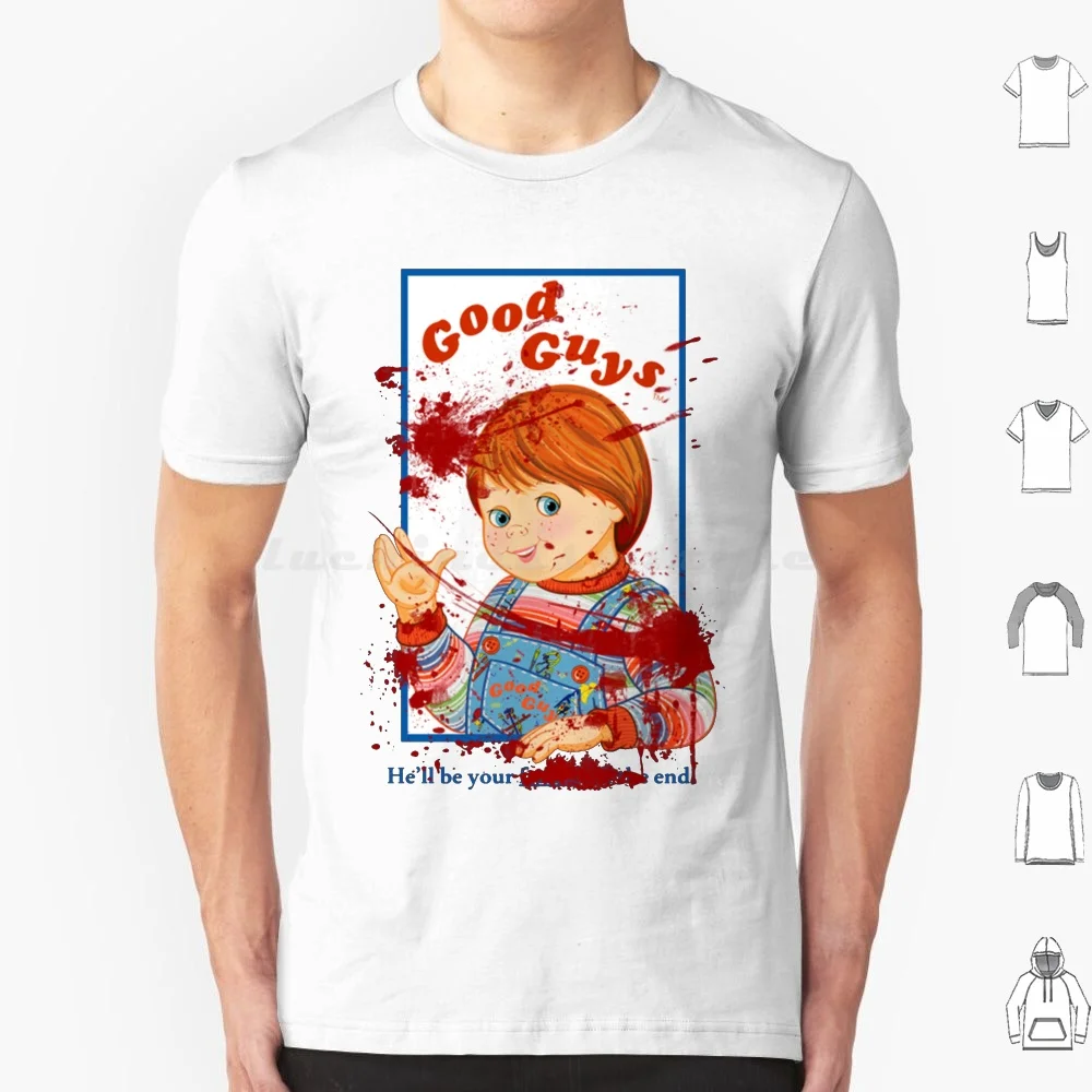 Чаки V2 футболка 6Xl хлопковая крутая футболка Чаки счастливые Подвески Чаки детские игрушки хорошие парни кукла убийца ужас фильм слашер