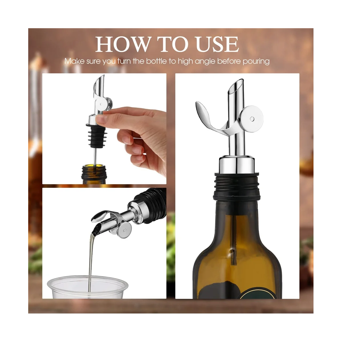 6 шт. Утяжеленные бутылки для ликера из нержавеющей стали