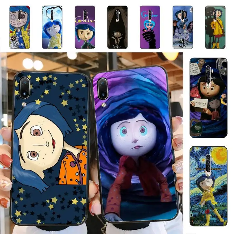 

Disney Coraline Phone Case for Vivo Y91C Y11 17 19 17 67 81 Oppo A9 2020 Realme c3