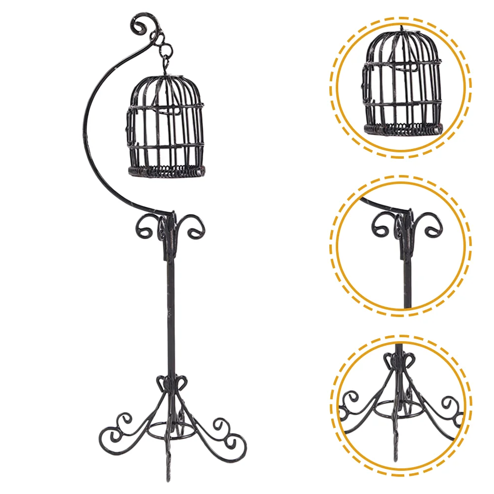 

Miniature Birdcage Model Mini House Birdcage Micro Landscape Decoration