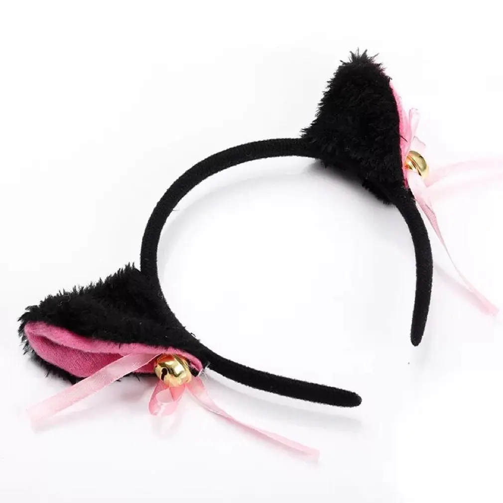 

Красивые маскарадные костюмы для косплея кошачьих ушей на Хэллоуин с кошачьими ушками для аниме-вечеринки, галстук-бабочка, головной убор с...