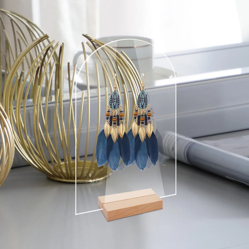 Acrylic Earring Holder Jewelry Organizer Earrings Desktop Display Stand Women Rack