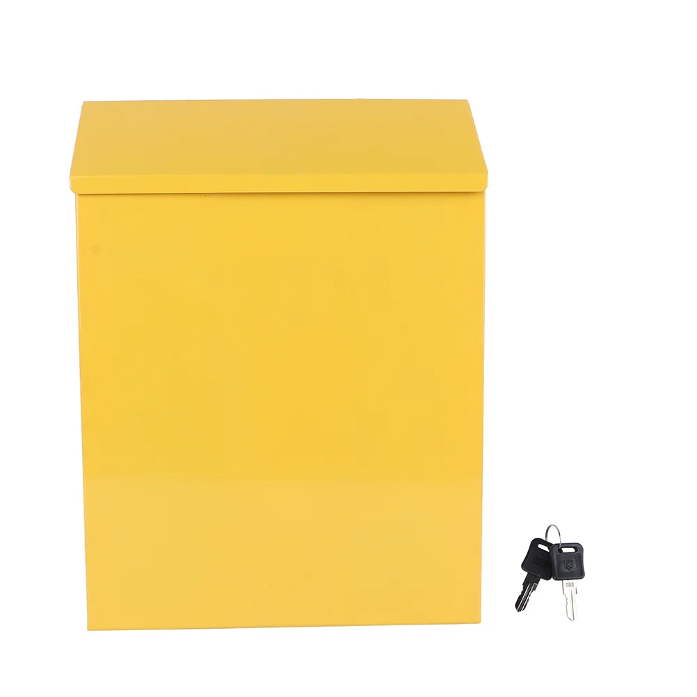 

Box Mailbox Wall Ballot Suggestion Metal Donation Letter Drop Maillock Mount Hanging Storage Mountedpost Business Locking Ticket