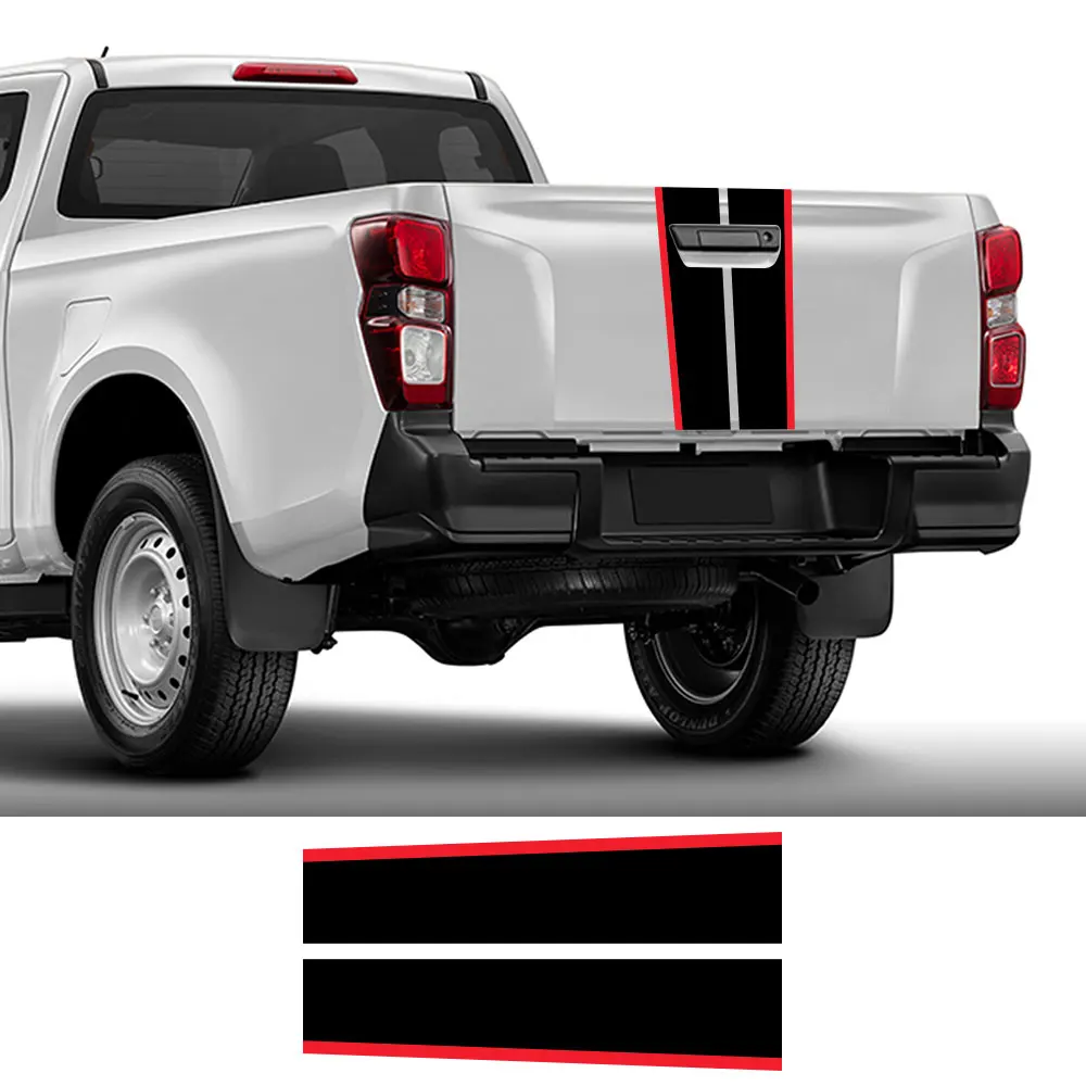 

Pickup Rear Tailgat Sticker For Isuzu Dmax Dodge RAM Toyota Hilux Tacoma Jeep Gladiator Ford F150 Decal Auto Tuning Accessories