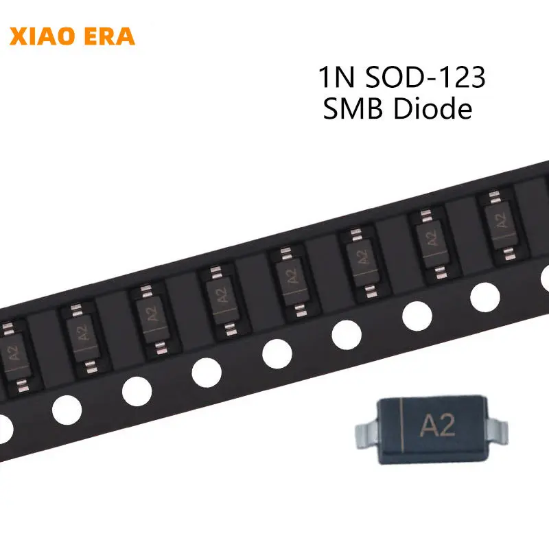 100 шт. SMD диод быстрого переключения SOD-123 1N4148W A2 1N4007W T7 1N5819W S4 1N4148W T4 1N5819 SL 1N4007 T7 1N5817 S4 100 в