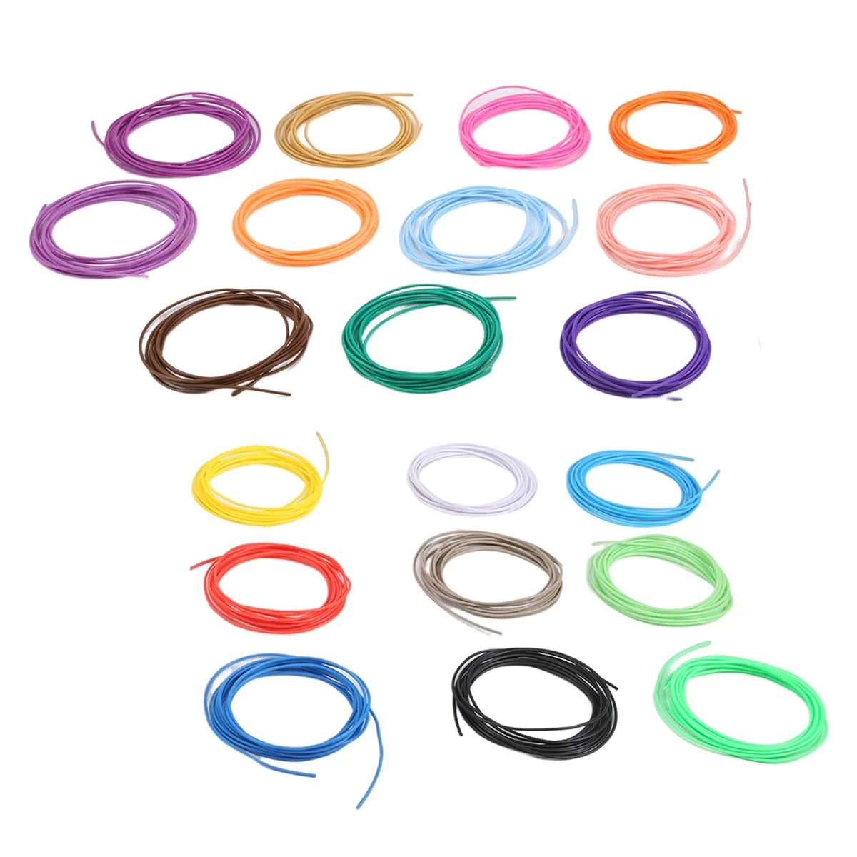 Стержни нити для 3D-печати PCL 1 75 мм упаковка из 20 штук случайный цвет низкая