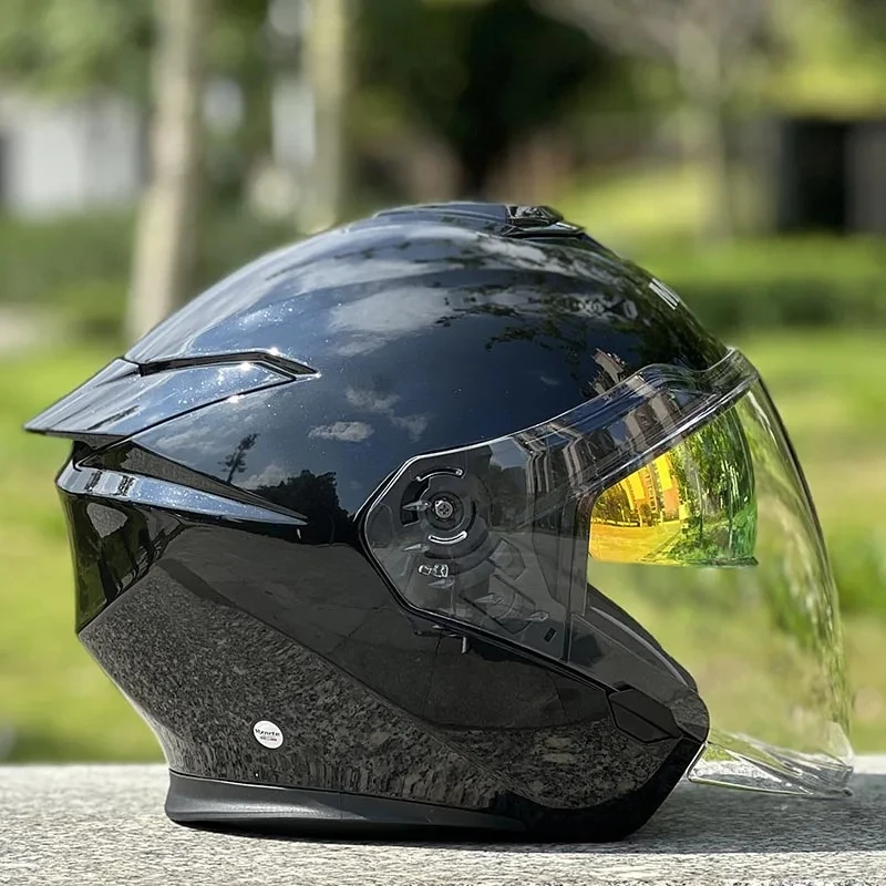 Оригинальный брендовый яркий черный шлем Mxnrte гоночный полушлем с двойными