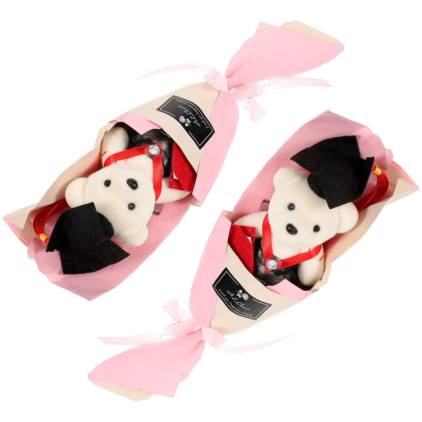 2 шт. Букет Выпускной Мягкие Животные Плюшевый Медведь Сувениры Для Вечеринки