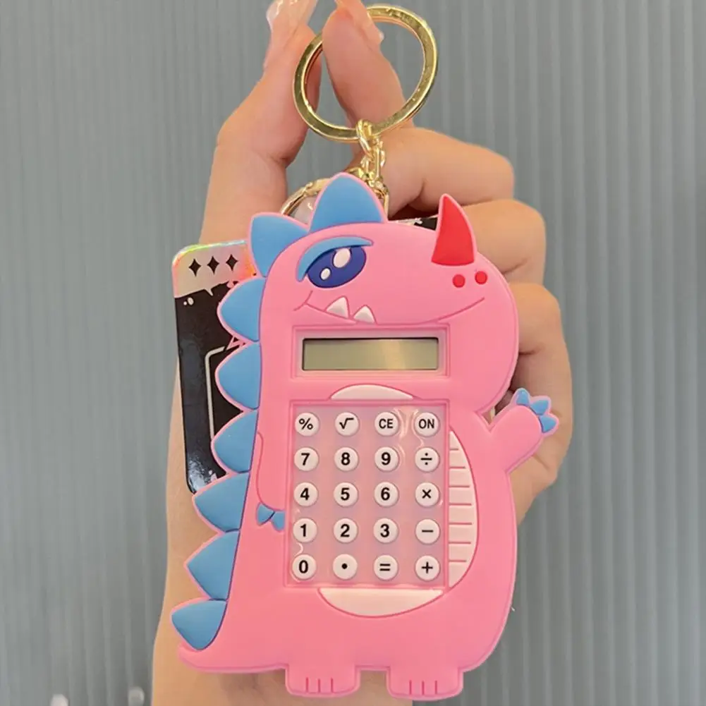 

Красивый мультяшный динозавр брелок для ключей подвеска калькулятор кольцо для ключей сделай сам украшение