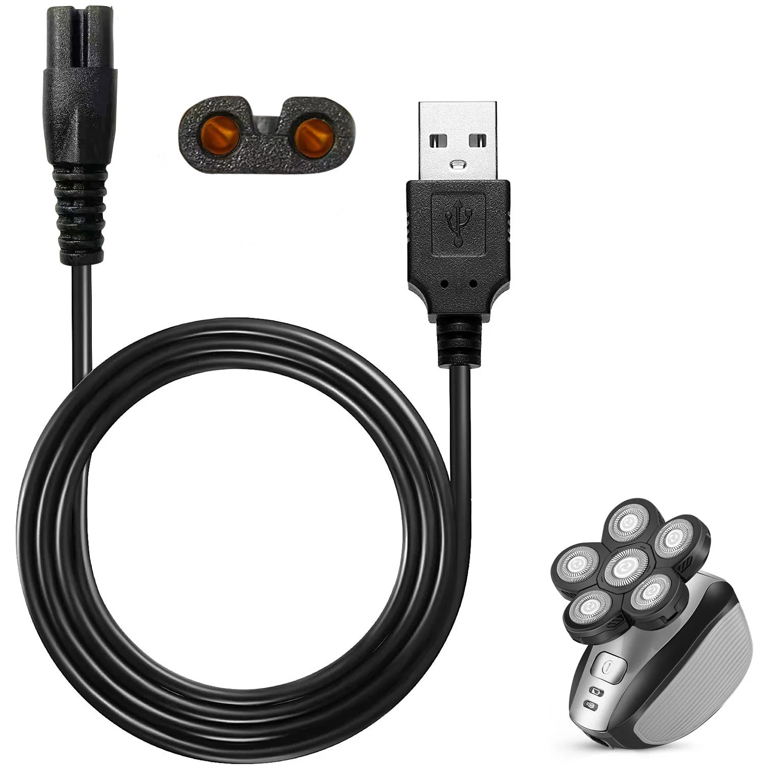 Шнур зарядного устройства WAHFOX для электробритвы, сменный шнур питания для груминга