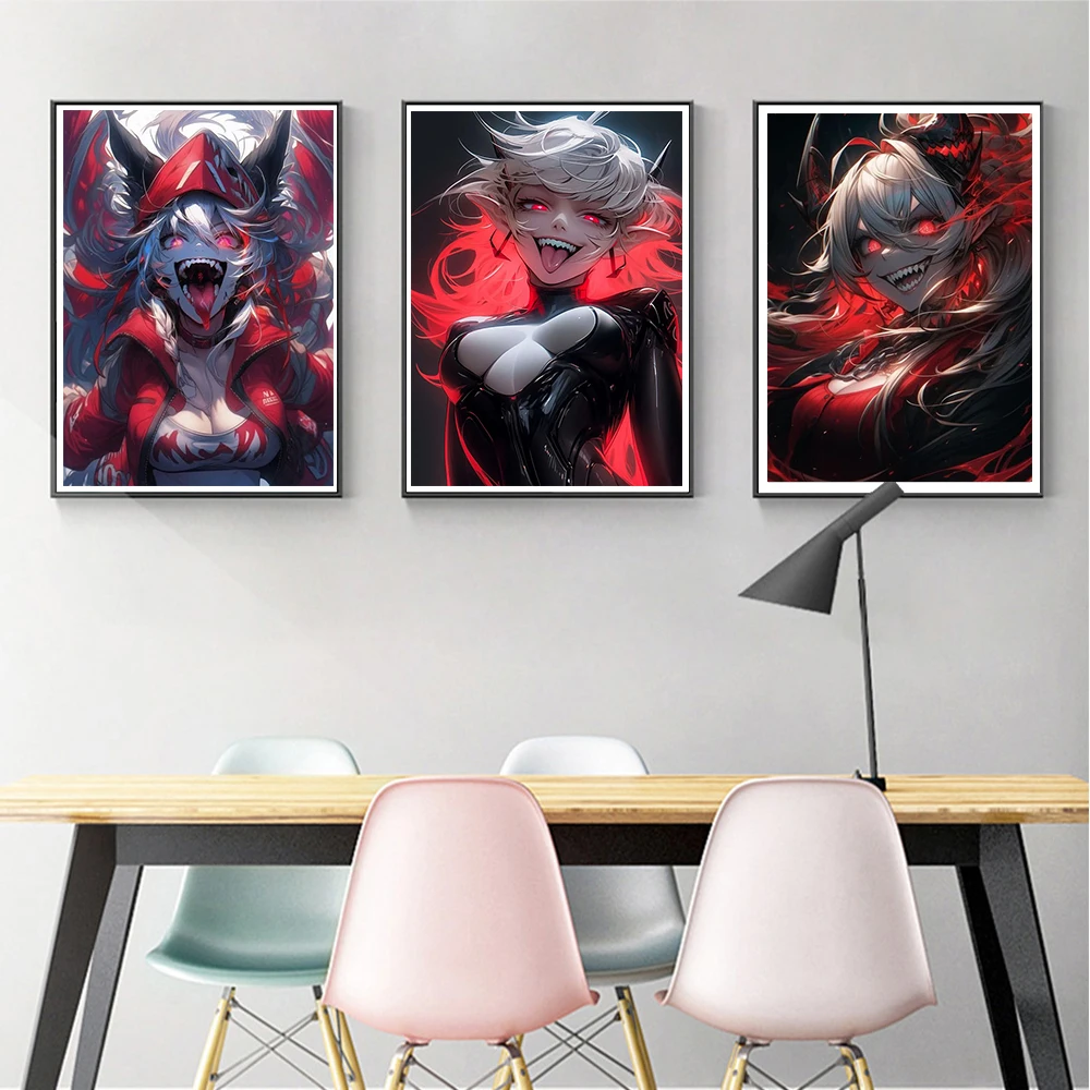 Абстрактный постер школьницы в стиле интернет-сумасшедшей печатные картины для