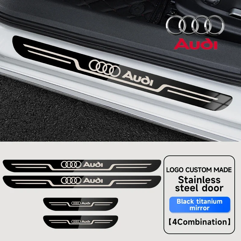 

Для Audi A3 A4 A5 A6 A7 A8 Q1 Q2 Q3 Q5 Q7 Q8 порог из нержавеющей стали, устойчивый к царапинам и износу