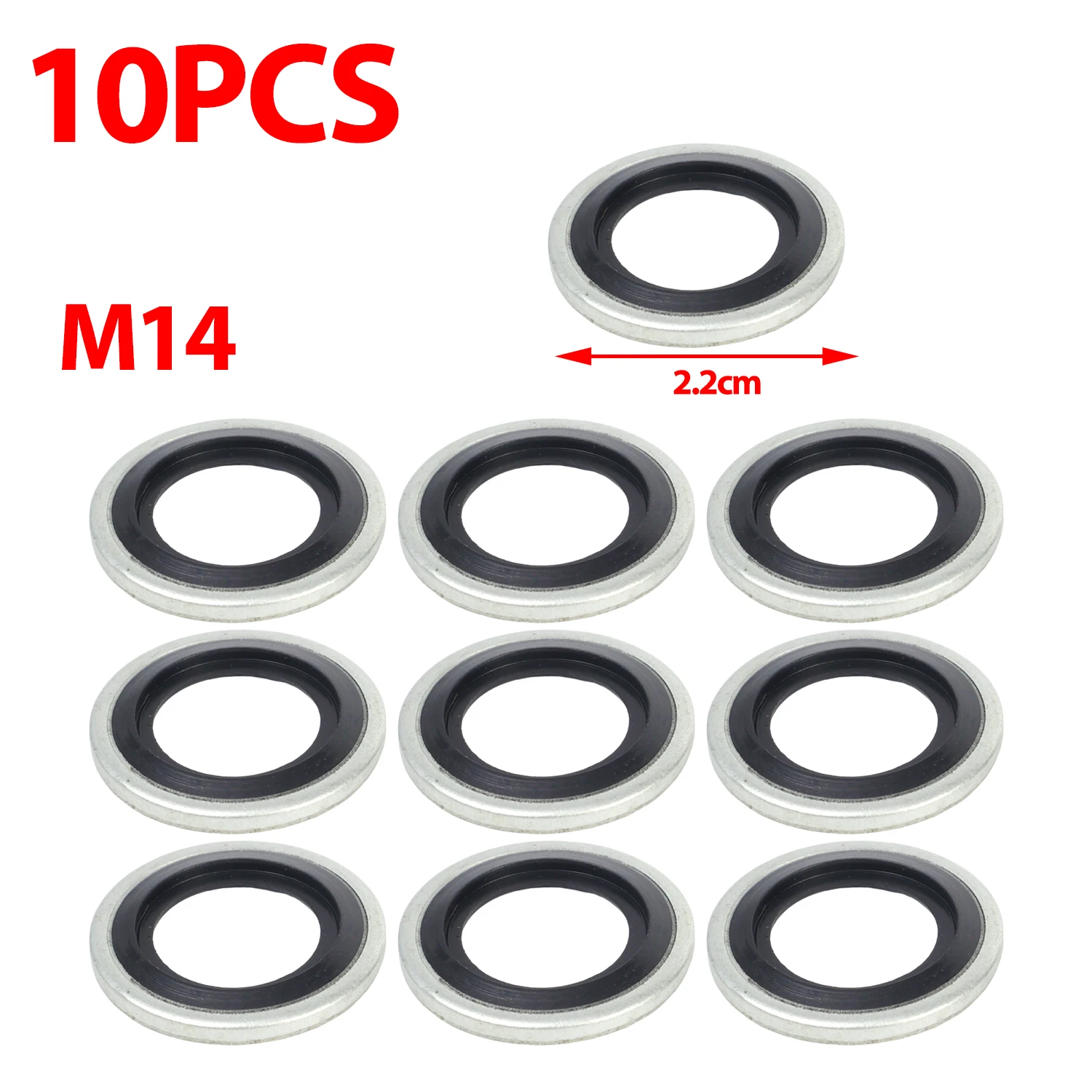 

M12/M14 автомобильный масляный поддон, сливная прокладка, дренажный болт, прокладка, резиновая пробка для слива масла, комплект уплотнений шайбы, оцинкованная комбинированная прокладка