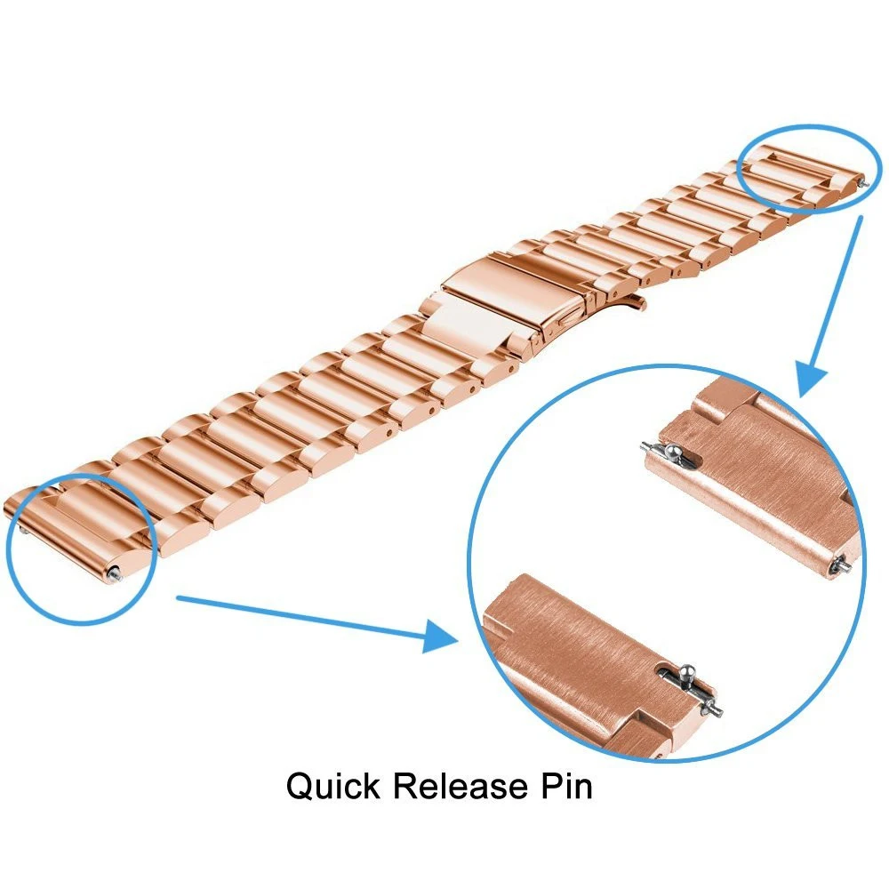 Strap For Huami Amazfit GTS 3 Metal Watchband For Huawei Watch GT2/3 Pro/Amazfit GTR 3/3 Pro/Bip/S/Lite /GTS 2/mini Band