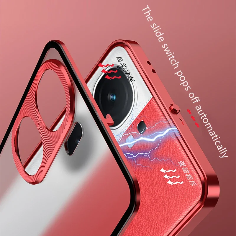 Protection Case For iQOO 12 13 Neo 10 9 9S Pro Plus Z9X Z7 5G Phone Metal Spring Matte Back Cover Magnetic Bumper Funda