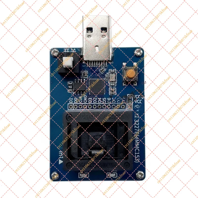 Адаптер для тестирования EMMC153 USB 3.0 - устройство для чтения и записи флеш-чипов BGA153 для EMMCeMCPUFS (art.: 3920db138dd55) - 3920db138dd55