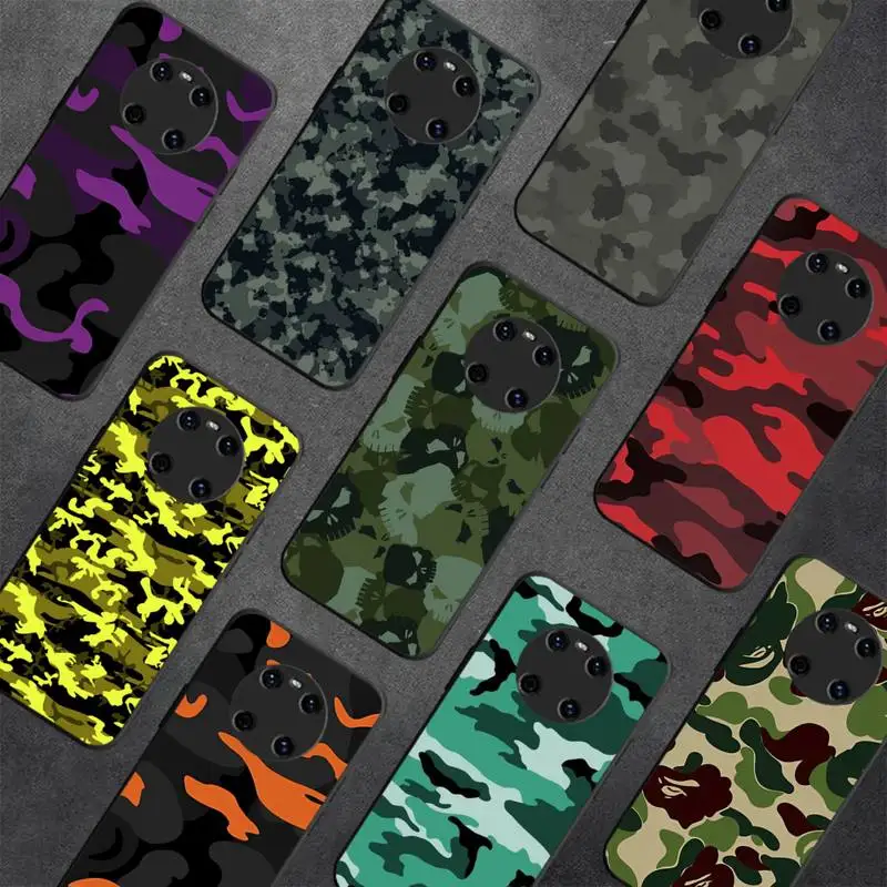 

Camouflage Camo Phone Case for Huawei Y 6 9 7 5 8s prime 2019 2018 enjoy 7 plus
