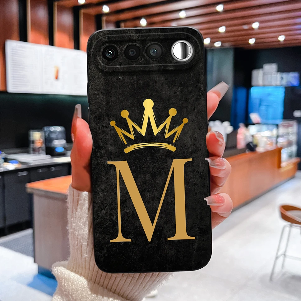 Фото Чехол для Realme 16 5G Luruxy A To Z Letters, гладкий защитный мягкий чехол из жидкого силикона с противоскользящим покрытием для Realme16 Fundas Capa №4