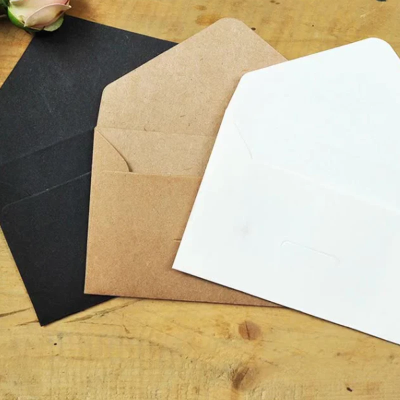 

200pcs Vintage Western Envelope for Wedding Party Invitation Greeting Cards Gift Colorful Vintage Paper Envelopes Letter10.5x7cm