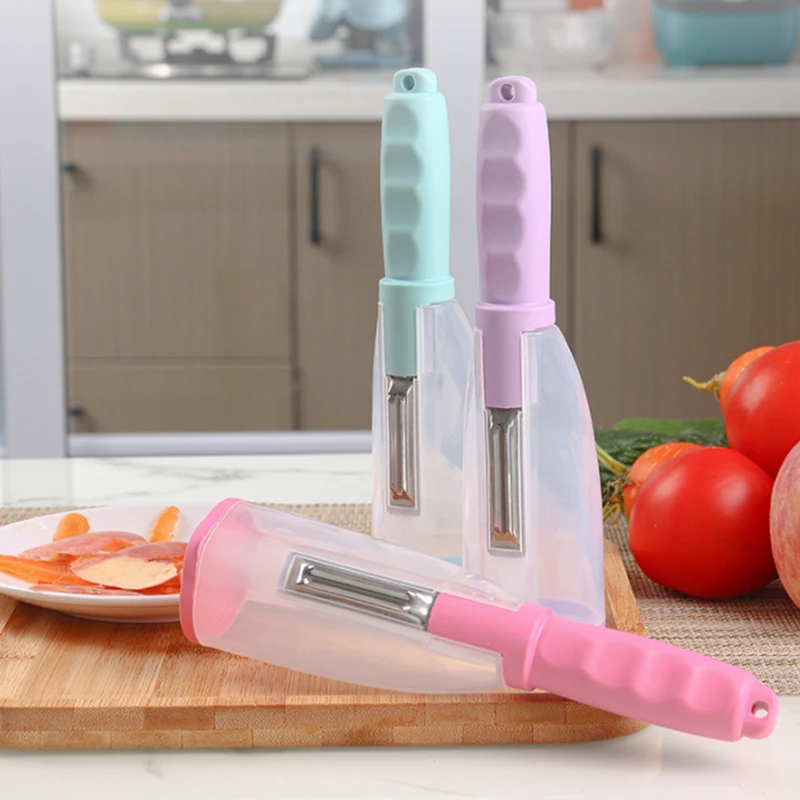 

High Quality Stainless Steel Multifunctional Storage Type Peeling Knife With Storage Box Vegetable Fruit Peeler kitchen Tools