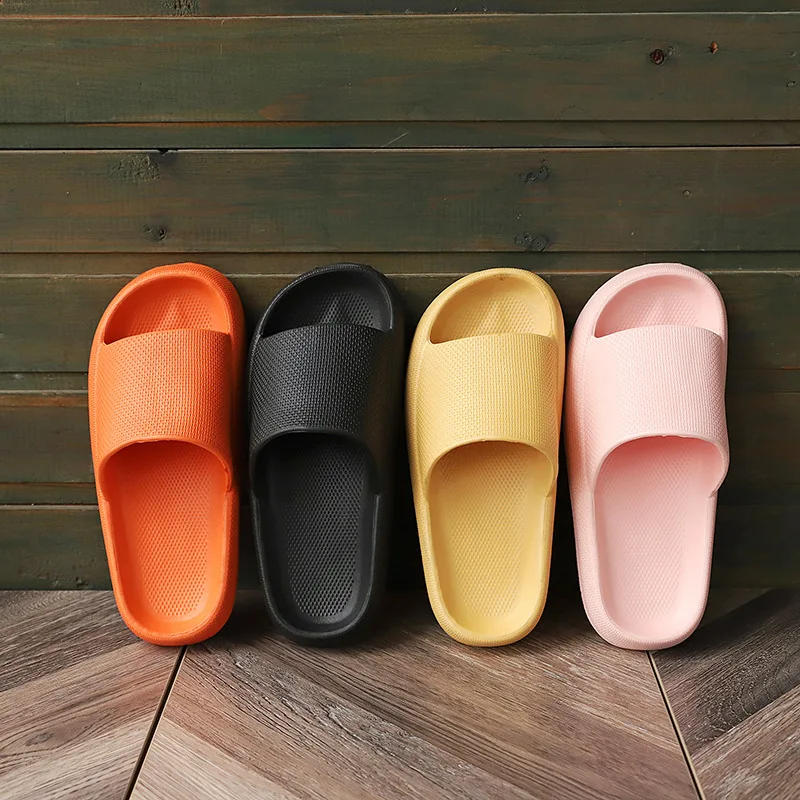Summer Women Thick Bathroom Home Slippers Men Soft Sole Indoor Slides Female Sandals Non-Slip 2023 New