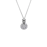 jewelry with 18k white gold diamond simple geometric necklace female minority design temperament clavicle chain