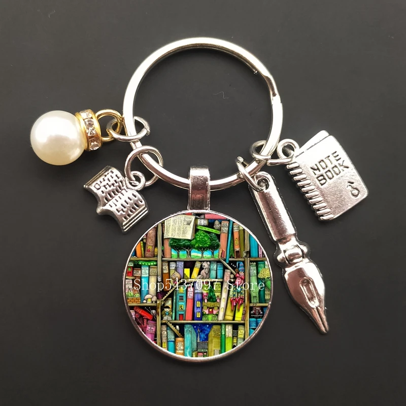 Брелок для ключей в стиле ретро ретро-книга с фото пар ювелирных изделий сумок