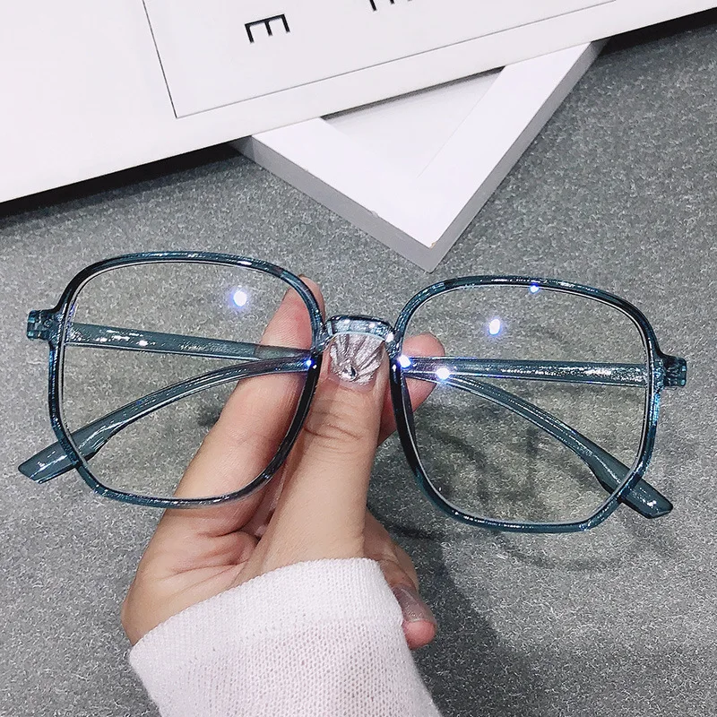 

Office Anti Blue Light Oversized Glasses Computer Women Blue Blocking Gaming Big Size Men Eyeglasses Frame