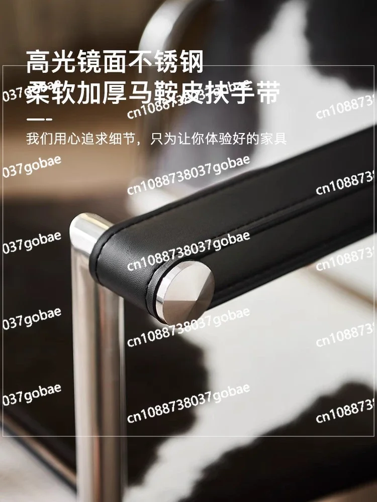 Zhonggu Bauhaus диван для отдыха из нержавеющей стали домашний балкон кожаное