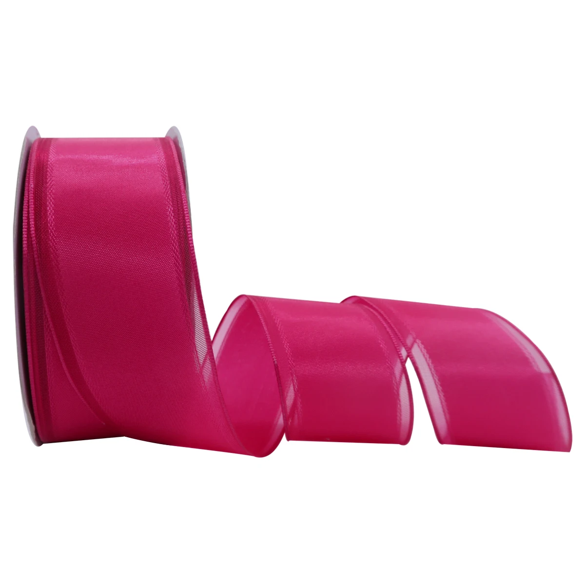 

5 10 25 Yards/Roll 38mm Rose Pink Satin Wired Edge Ribbon for Gift Wrapping Accessories Wedding Decoration Bows for Crafts 1057