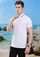 8221 new man polo shirt mens casual cotton polo shirt men short sleeve high quantity polo men customizable logo diy