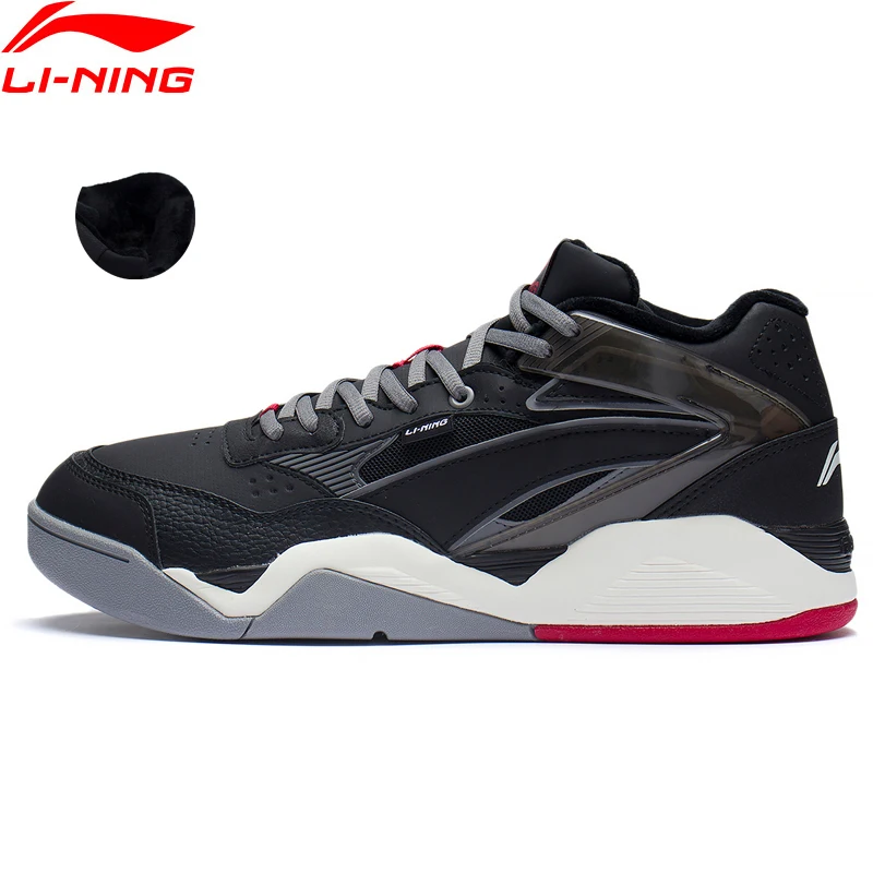 Стильная Спортивная обувь Li-Ning для мужчин LN BBS зимняя теплая флисовая подушка