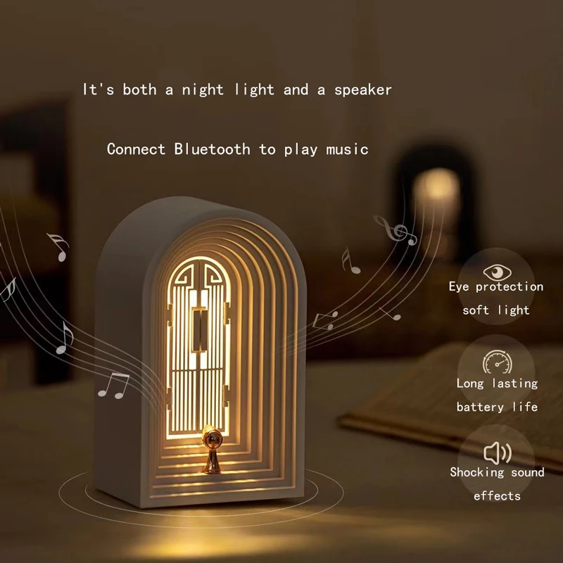 Креативная Скандинавская Bluetooth-колонка настольная лампа украшение для кровати