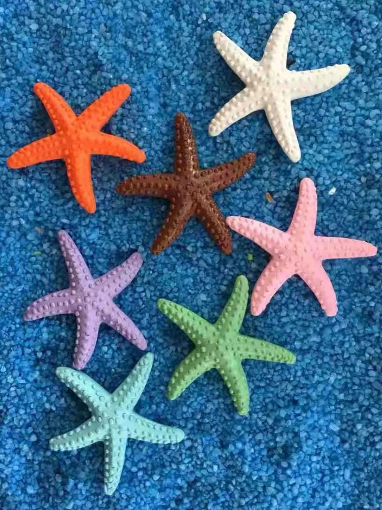 

Имитация морской звезды из смолы, украшение для морской звезды в средиземноморском стиле, украшение для аквариума, свадебное украшение для аквариума