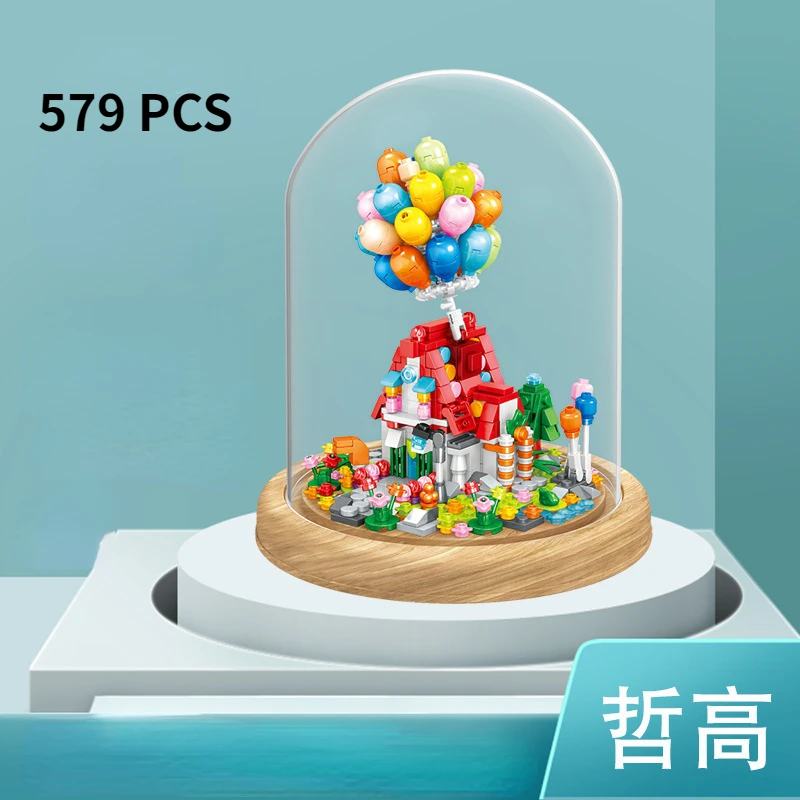 

Конструктор шар дом С Пылезащитным покрытием сборные строительные блоки для девочек и мальчиков подарок на день рождения Рождественский п...