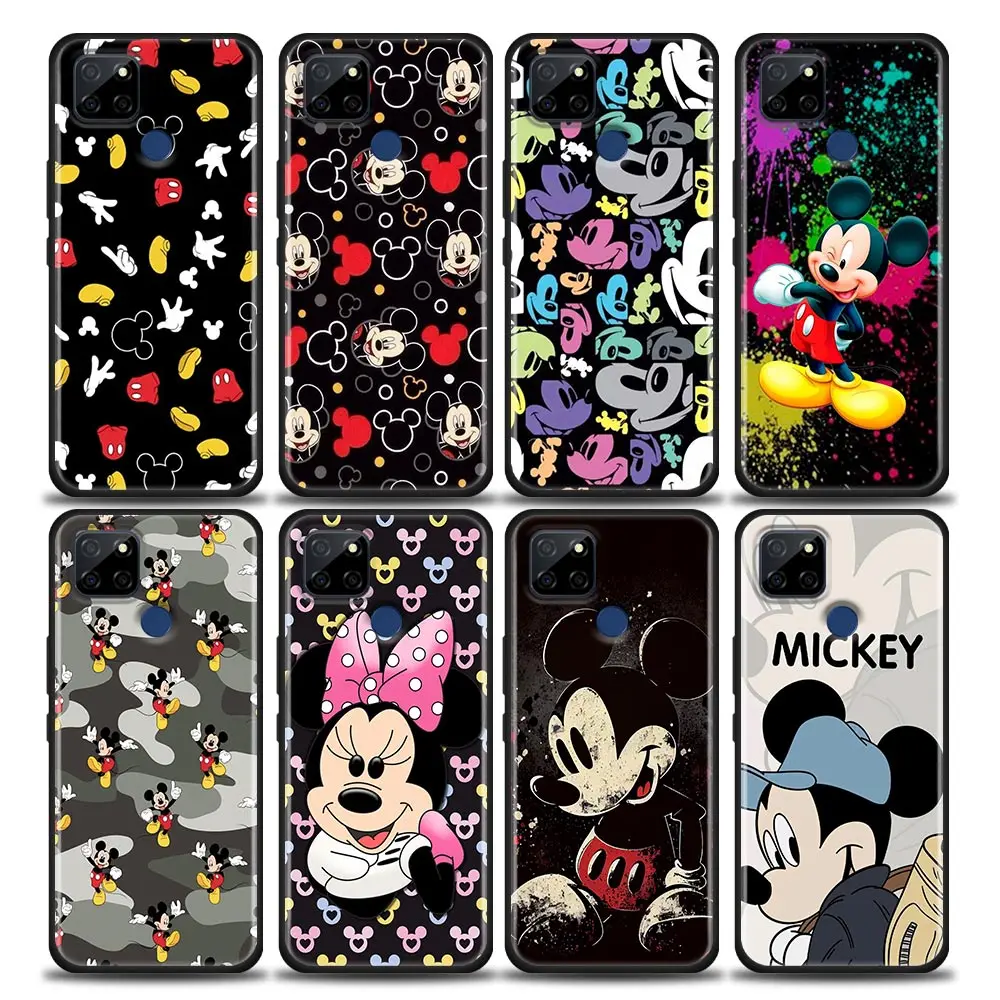 

M-Mickey M-Minnie Mouse art Cover Phone Case For OPPO Realme X50 XT X 11 10 9 9I 8 8I 7 6 Pro Plus Case Funda Coque Shell Capa