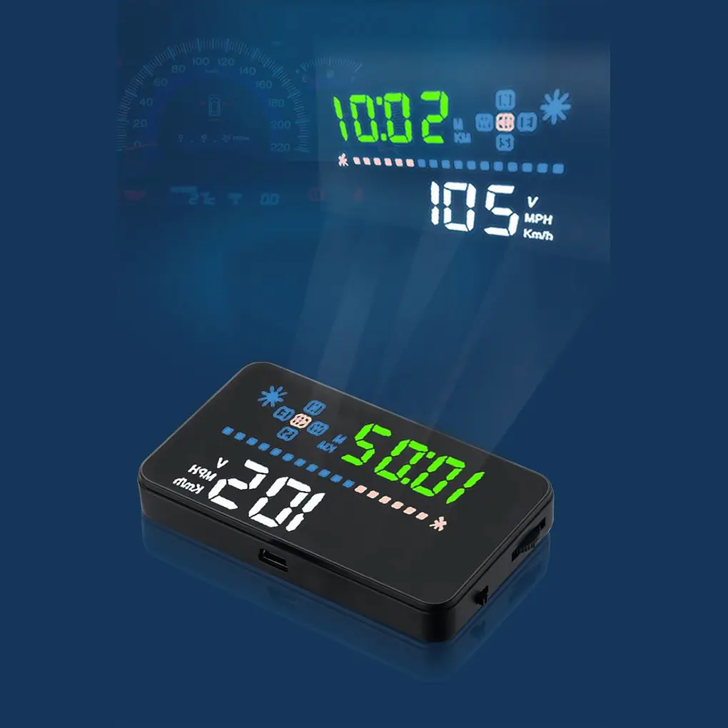 

A3 3 5 Inch GPS HUD Car Speed Projector Head Up Display Distance Time Direction Voltage Altitude Project