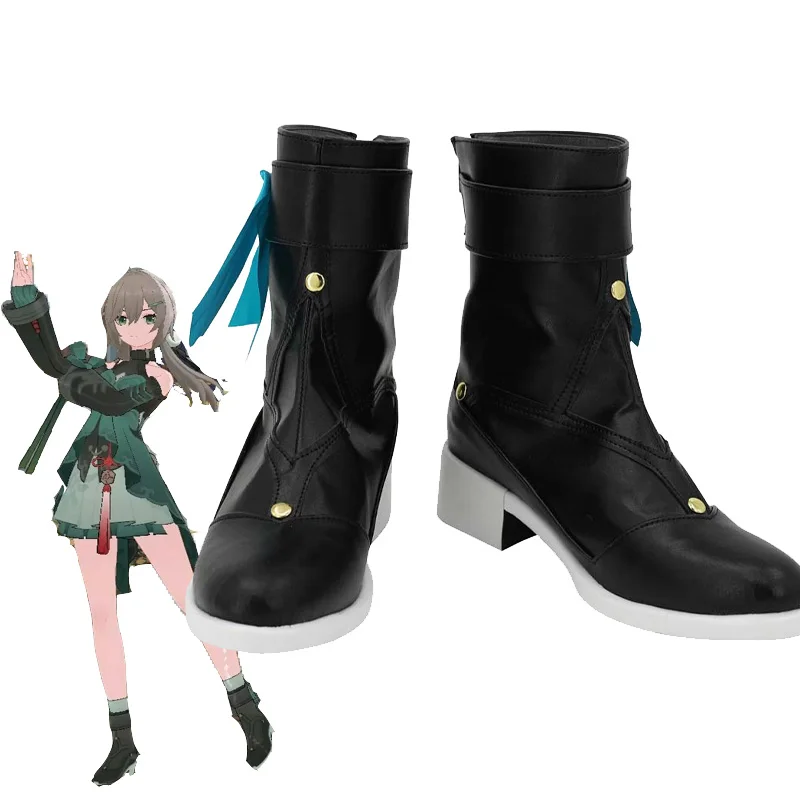 

Qingque Cosplay Shoes Boots Game Honkai Star Rail Anime Roleplay Halloween Costumes Accessory European Size