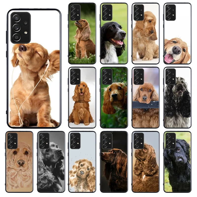 

Phone Case for Samsung Galaxy A73 A53 A13 A22 A12 A32 A71 A21S A33 A52 A72 A02 A03 A51 A31 M31 Cocker Spaniel Dog