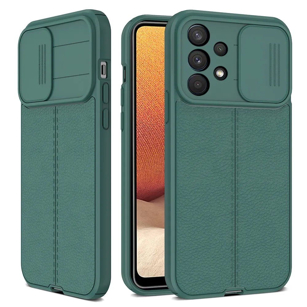 

Phone Case For Samsung Galaxy S22 Ultra Cover Slide Camera Lens Protection Back Cover For Galaxy S20 S21 Plus Ultra Soft Cover