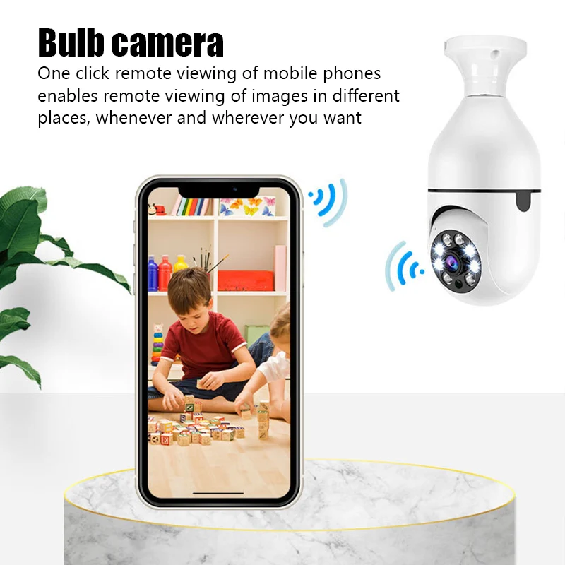 

Камера видеонаблюдения с лампочками E27, Wi-Fi, 1080P