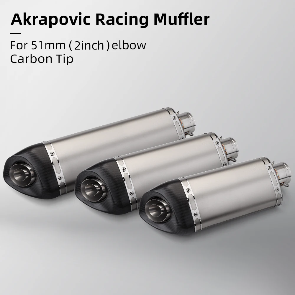 Универсальная выхлопная труба мотоцикла 51 мм модифицированный карбоновый