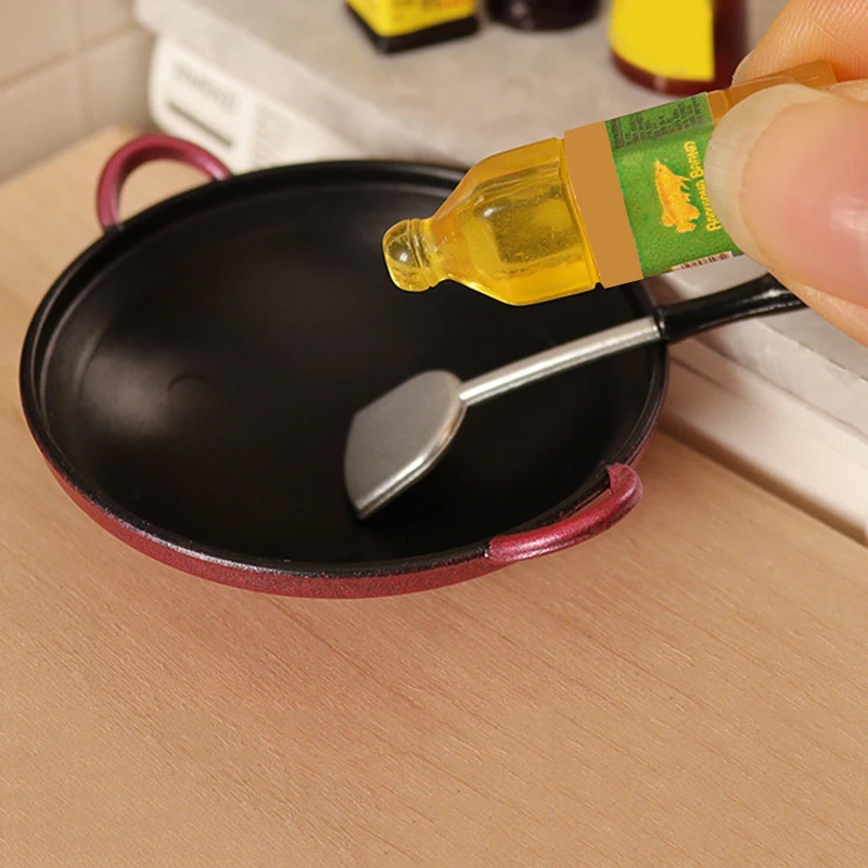 1/12 Весы Миниатюрный Кухонный Горшок Для Кукольного Домика Набор Посуды