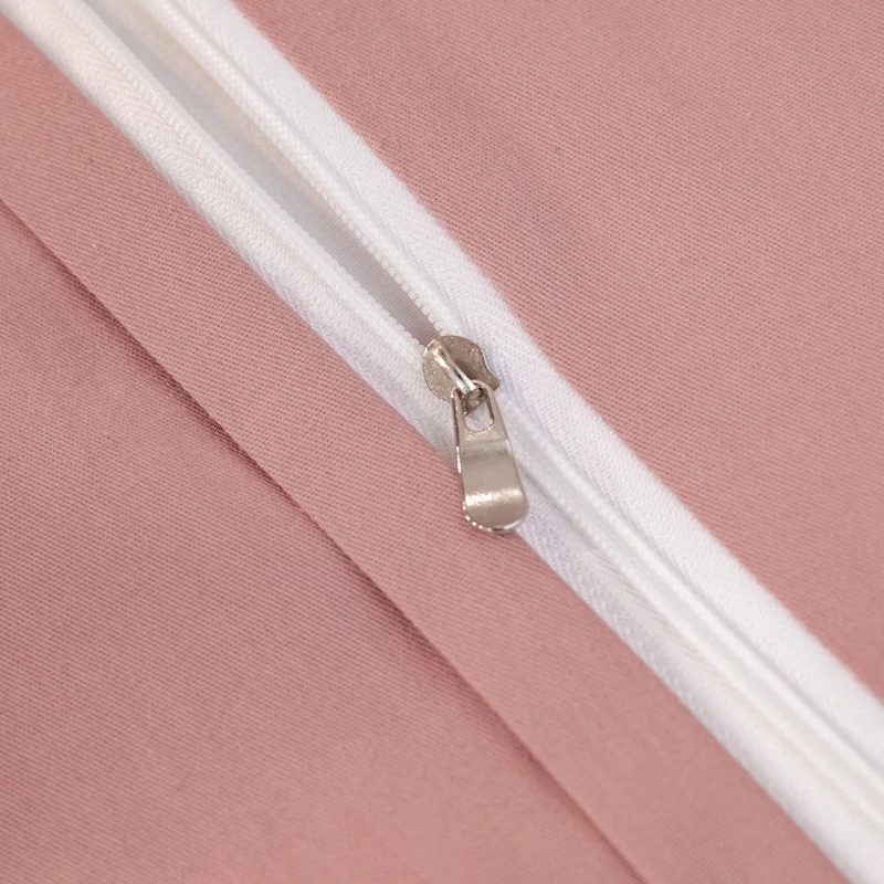 Комплект постельного белья из белого атласа и хлопка Королевский пододеяльник с