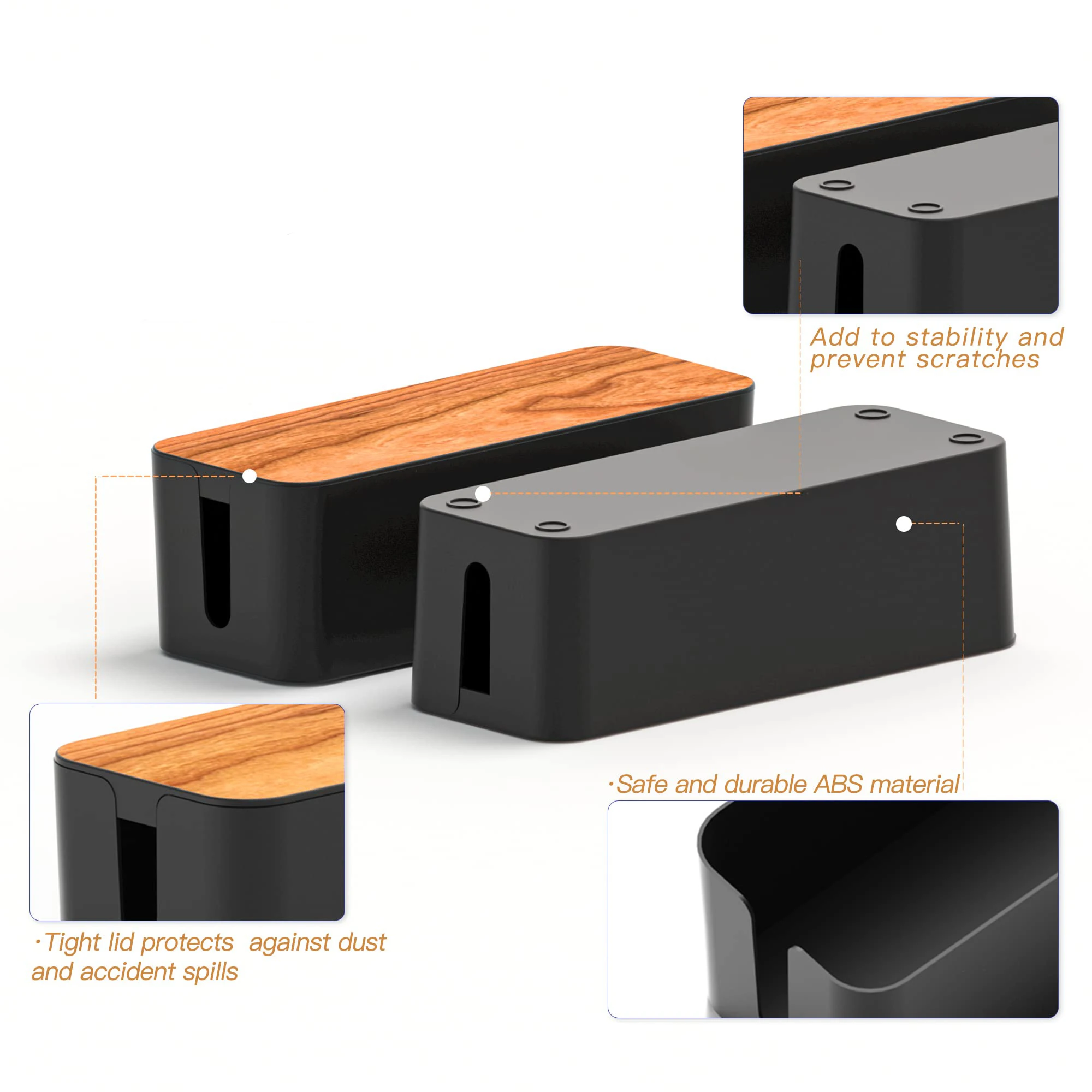 Коробка управления кабелем Комплект для удлинителя чтобы скрыть провода Коробки