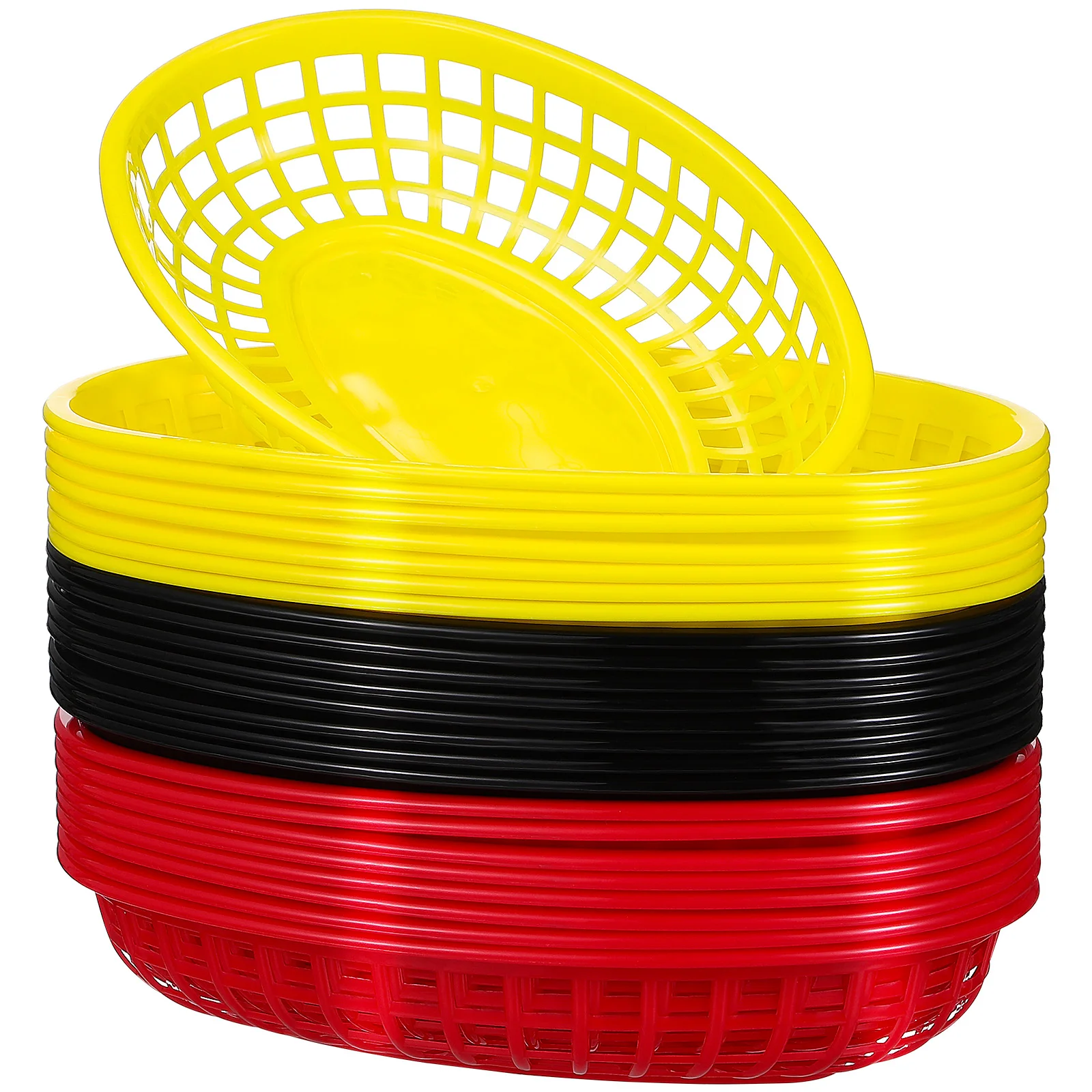 

24Pcs Fast Food Basket Bread Baskets Food Serving Tray for Party Picnic BBQ Burger Fries Sandwiches