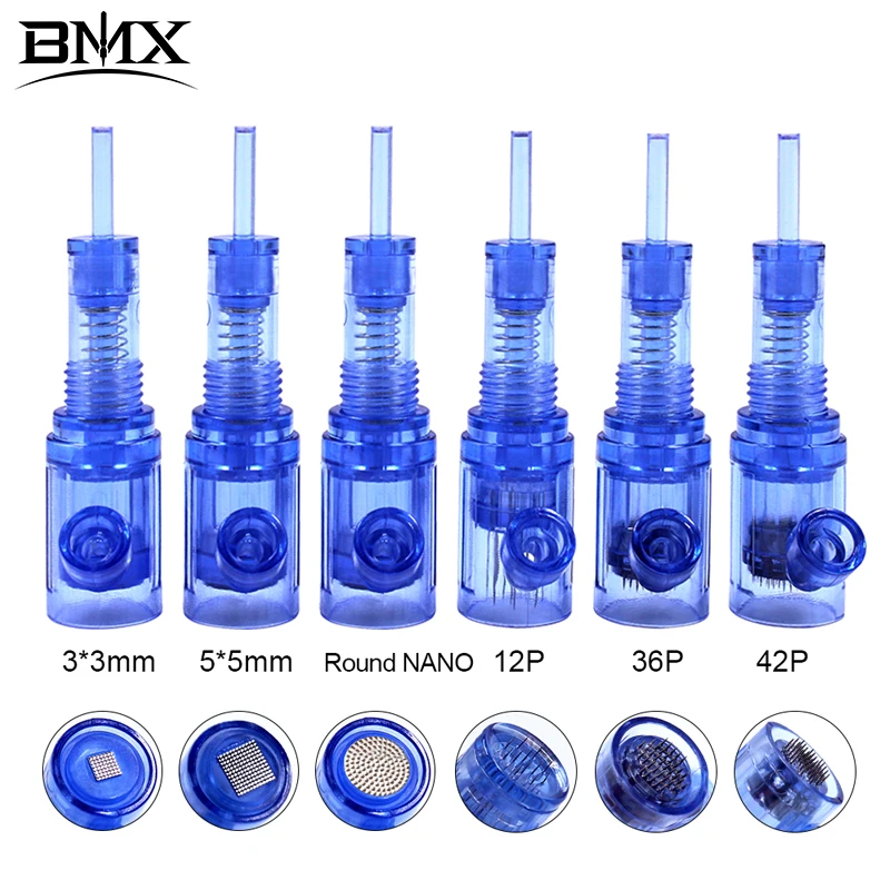 

BMX Microneedling Needles Replacement Tattoo Needles 12/36/42/Nano Needle Cartridges for Skin Care permanent makeup