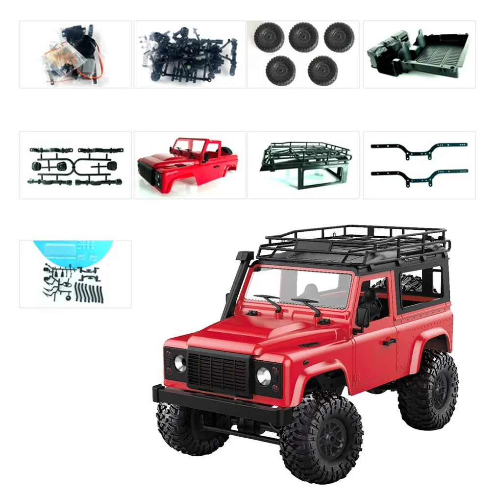 1:12 MN-90K RC Crawler Car 2.4G 4WD Remote Control Big Foot Off-road Military Vehicle Model KIT Truck Toy |